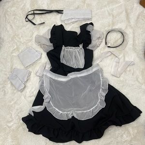 beautiful sexy maid halloween costume